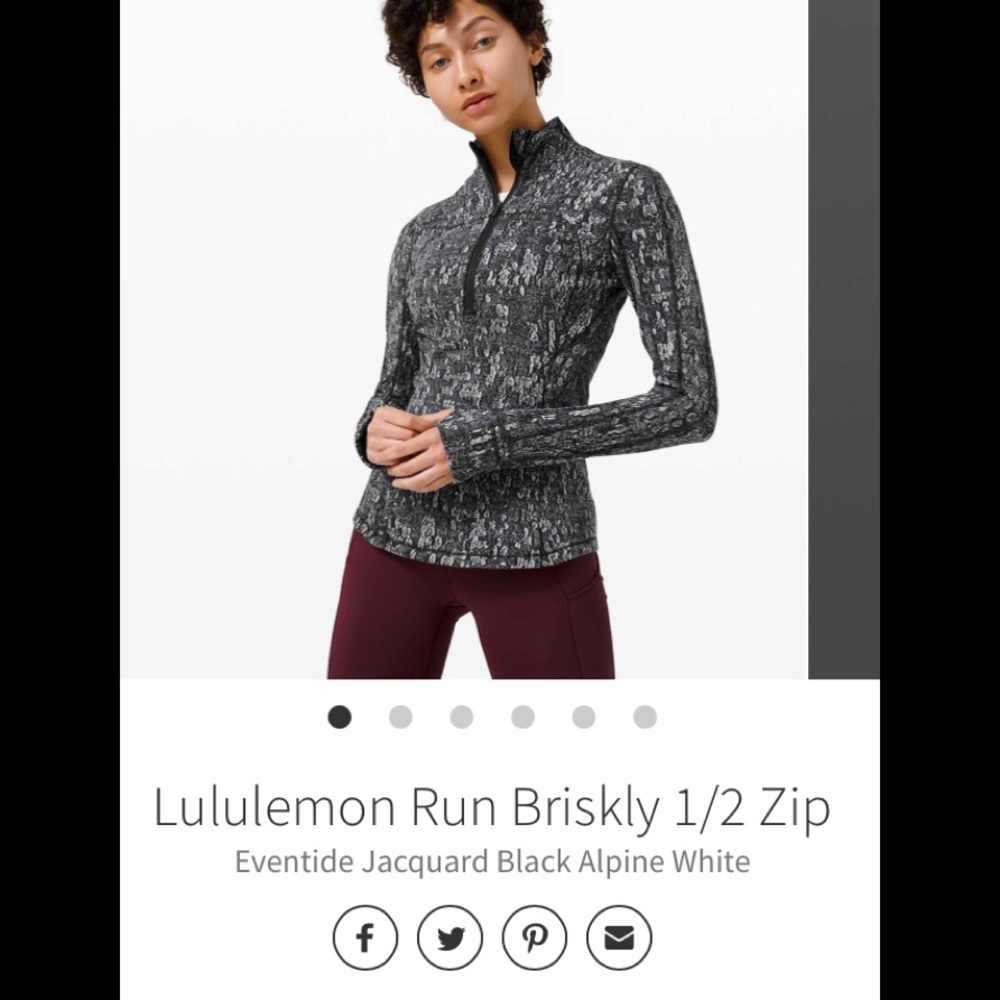 Lululemon 1/2 zip pullover